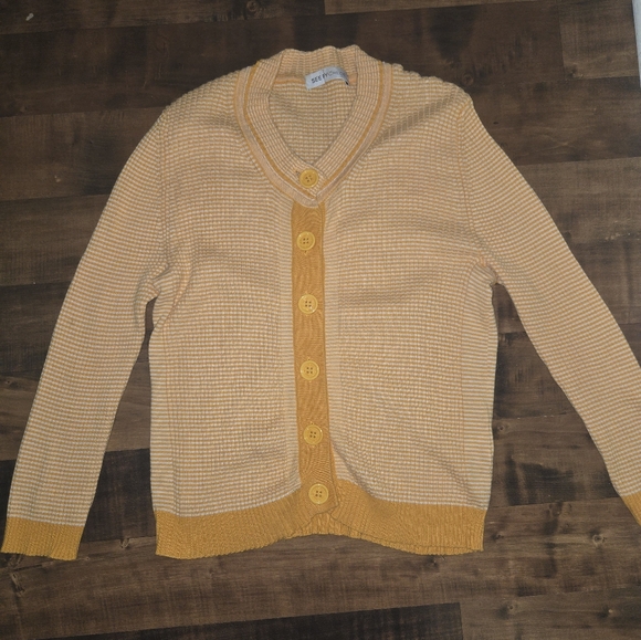 See By Chloe Yellow Button-Up Cardigan​ Women 6 - Picture 2 of 6